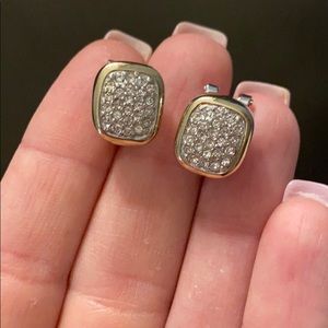 John Medeiros Nouveau Pavé Post w/ Clip Earrings
